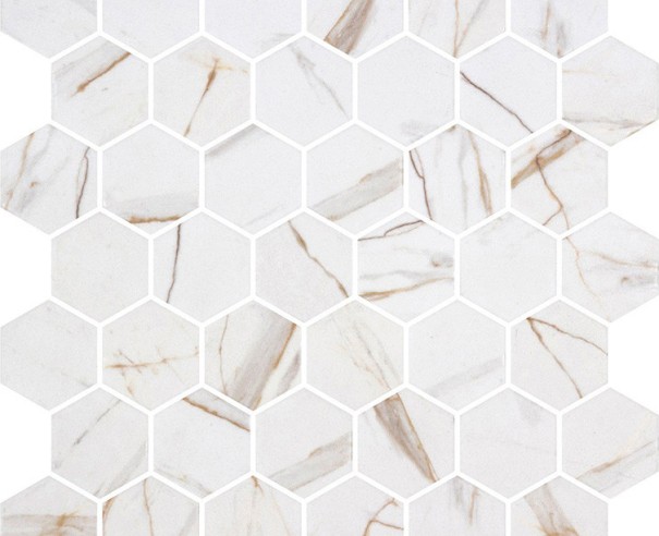 MOSAICO ECOSTONES CALACATTA GOLD| ESPACIO EN RECUBRIMIENTOS